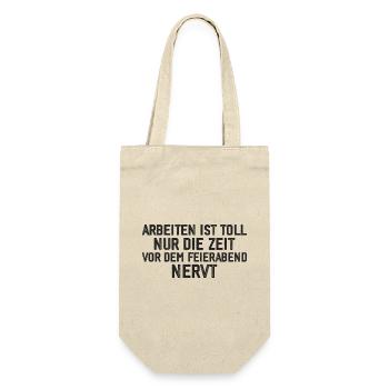 Funny Work Gift - Gift Bag for Bottles - nature - Front
