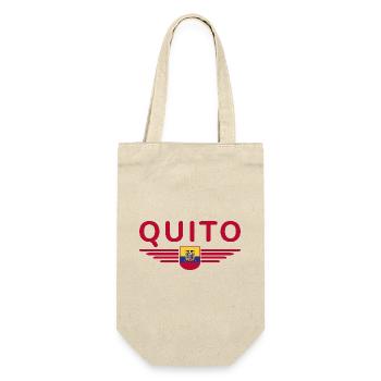 Quito Ecuador Fans T-Shirt Design - Geschenkbeutel für Flaschen - Natur - Vorne
