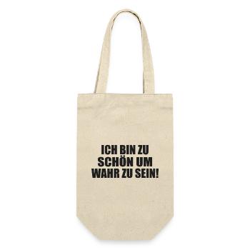 too good to be true Self-absorbed Selfish Selfish - Gift Bag for Bottles - nature - Front