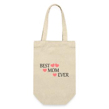 Saying Mother's Day Best Mom in the World Mother's Day Mom - Gift Bag for Bottles - nature - Front