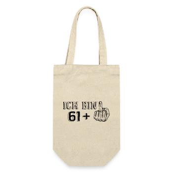 Drôle de cadeau d’anniversaire J’ai 61 ans Plus 1 - Sac à bouteille - nature - Devant