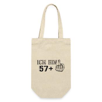 Drôle de cadeau d’anniversaire J’ai 57 ans Plus 1 - Sac à bouteille - nature - Devant