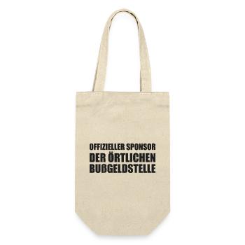 Offizieller Sponsor der Örtlichen Bußgeldstelle - Geschenkbeutel für Flaschen - Natur - Vorne