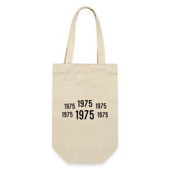 Rétro 1975 Anniversaire 1975 Cadeau vintage 1975 - Sac à bouteille - nature - Devant