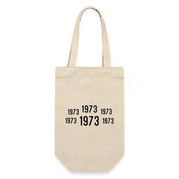 Retro 1973 Birthday 1973 Vintage Gift 1973 - Gift Bag for Bottles - nature - Front