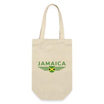 Ich liebe Jamaika, Outfit T-Shirt Design Geschenk - Geschenkbeutel für Flaschen - Natur - Vorne