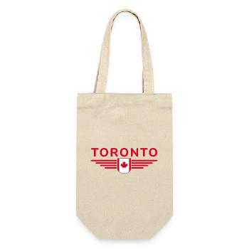 Toronto Fan-T-Shirt für Kanada-Liebhaber - Geschenkbeutel für Flaschen - Natur - Vorne