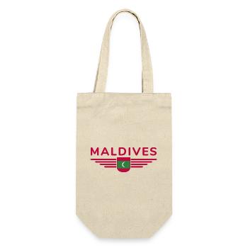Malediven Fans: Exklusive Shirts - Geschenkbeutel für Flaschen - Natur - Vorne