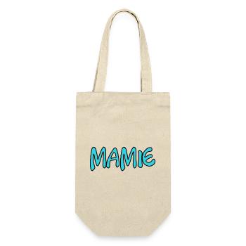 OMA. MUTTERTAG. ALLES GUTE ZUM OMA-TAG. ICH LIEBE DICH - Geschenkbeutel für Flaschen - Natur - Vorne
