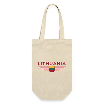 Lithuania T-Shirt – Pride and Style - Gift Bag for Bottles - nature - Front