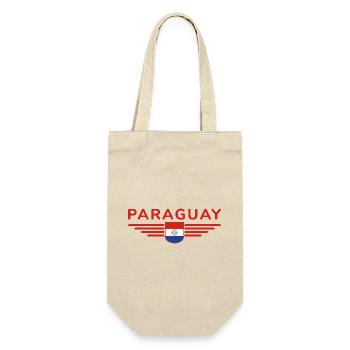 Paraguay Fan T-Shirt - Geschenkbeutel für Flaschen - Natur - Vorne