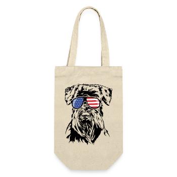 Schnauzer America Flag Lunettes de soleil Wilsigns - Sac à bouteille - nature - Devant