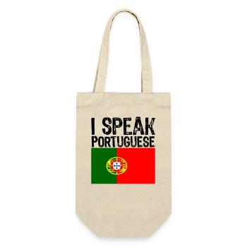 i speak PORTUGUESE funny gift travel to Portugal - Gift Bag for Bottles - nature - Front
