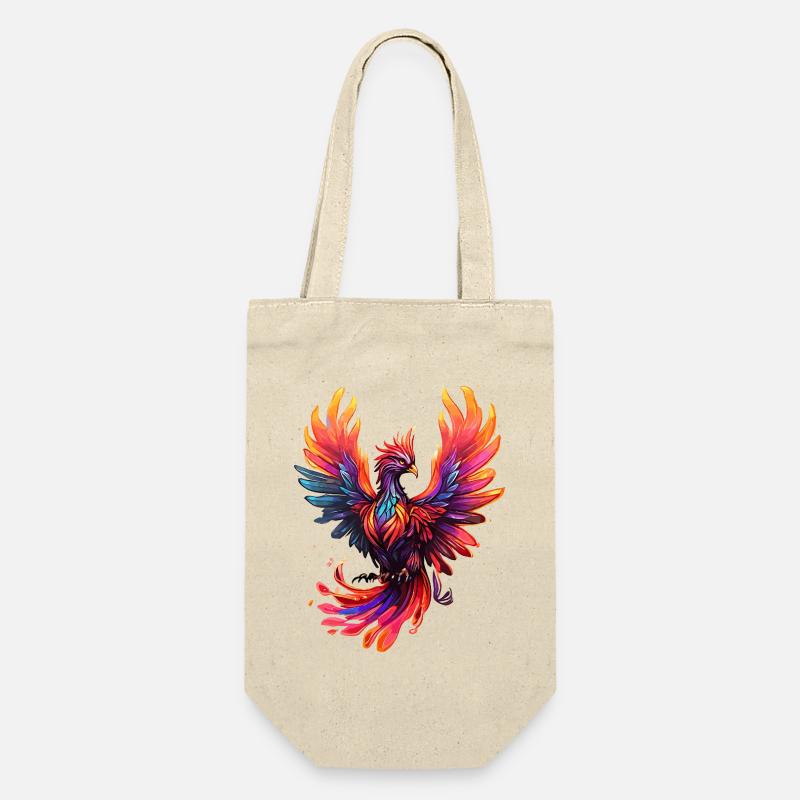 Feuervogel - Geschenkbeutel für Flaschen - Natur