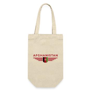 Afghanistan Design – Pride and Culture - Gift Bag for Bottles - nature - Front