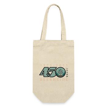 450 Jahre Beerheide - Geschenkbeutel für Flaschen - Natur - Vorne