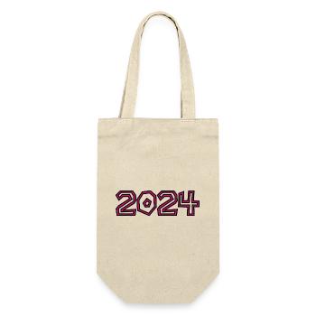 2024. ANNEE. BONNE ANNEE. SAINT SYLVESTRE - Sac à bouteille - nature - Devant
