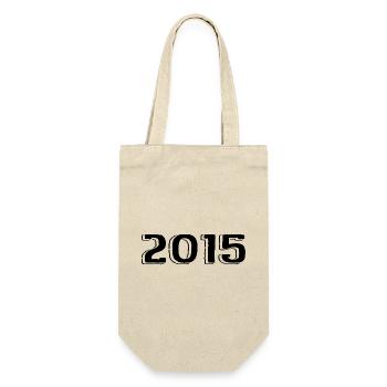 Millésime 2015 Naissance Anniversaire Rétro 2015 - Sac à bouteille - nature - Devant