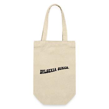 Dyslexia sucks - Gift Bag for Bottles - nature - Front