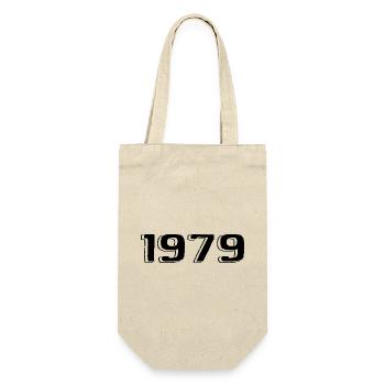 Vintage 1979 Born Birthday Retro 1979 - Gift Bag for Bottles - nature - Front