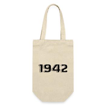 Vintage 1942 Born Birthday Retro 1942 - Gift Bag for Bottles - nature - Front