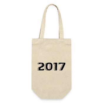 Millésime 2017 Naissance Anniversaire Rétro 2017 - Sac à bouteille - nature - Devant