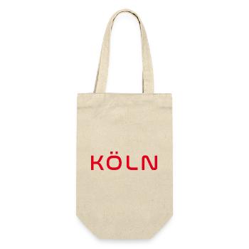 Köln T-Shirt – Domstadt Liebe - Geschenkbeutel für Flaschen - Natur - Vorne