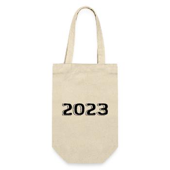 Millésime 2023 Naissance Anniversaire Rétro 2023 - Sac à bouteille - nature - Devant