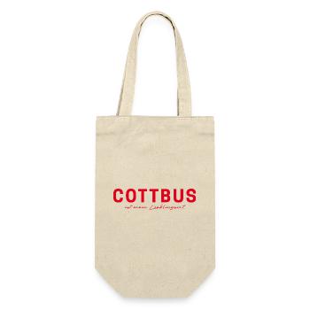 Cottbus T-Shirt – Für echte Fans - Geschenkbeutel für Flaschen - Natur - Vorne