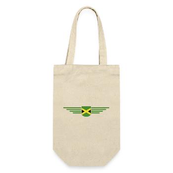 Ich liebe Jamaika, Outfit T-Shirt Design Geschenk - Geschenkbeutel für Flaschen - Natur - Vorne