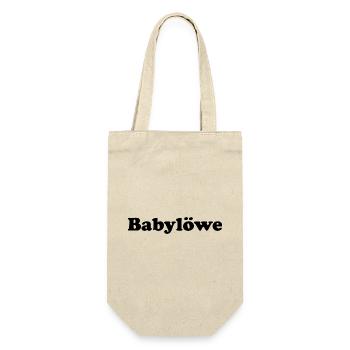 Babylöwe - Geschenkbeutel für Flaschen - Natur - Vorne