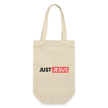 Einfach nur Jesus - Geschenkbeutel für Flaschen - Natur - Vorne