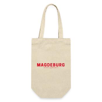 Magdeburg T-Shirt – For real fans - Gift Bag for Bottles - nature - Front