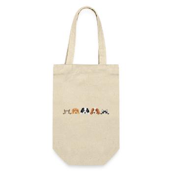 Peeking cute dogs and cats - Gift Bag for Bottles - nature - Front
