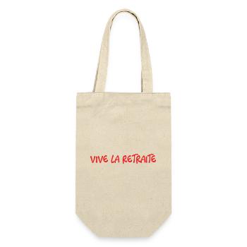 RETRAITE. BONNE RETRAITE. JOYEUSE RETRAITE. COEUR - Sac à bouteille - nature - Devant