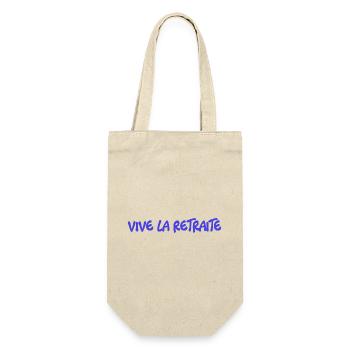 RETRAITE. BONNE RETRAITE. JOYEUSE RETRAITE. - Sac à bouteille - nature - Devant