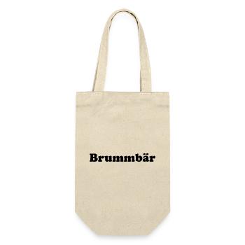 Brummbär - Geschenkbeutel für Flaschen - Natur - Vorne