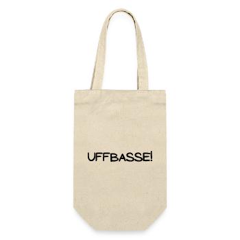 Uffbasse! - Geschenkbeutel für Flaschen - Natur - Vorne