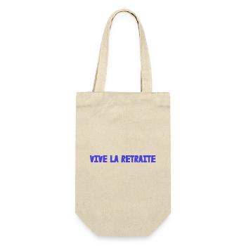 RETRAITE. BONNE RETRAITE. JOYEUSE RETRAITE. COEUR - Sac à bouteille - nature - Devant