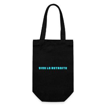 RETIREMENT. HAPPY RETIREMENT. HAPPY RETIREMENT - Gift Bag for Bottles - black - Front