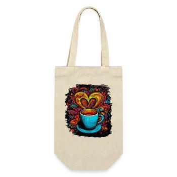 peace gift counterculture funky jokes funny quote - Gift Bag for Bottles - nature - Front