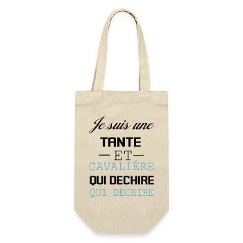 Je Suis Cavalière Qui Déchire Et Tante - Sac à bouteille - nature - Devant
