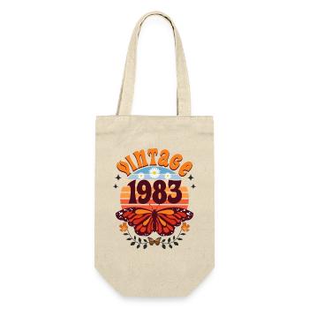 Rétro et Vintage 1983 Femme 40 Ans Anniversaire - Sac à bouteille - nature - Devant