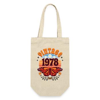 Rétro et Vintage 1978 Femme 45 Ans Anniversaire - Sac à bouteille - nature - Devant