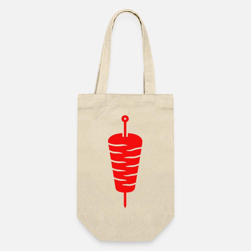 Doner Kebab Brochette Icon - Sac à bouteille - nature
