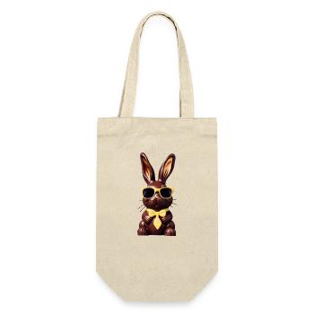 Chocolate Bunny Bo Graphic - Gift Bag for Bottles - nature - Front