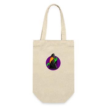 Perruche noire ( Logo ) - Sac à bouteille - nature - Devant