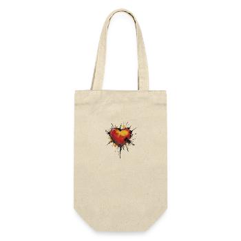 Splash inc. Heart - Geschenkbeutel für Flaschen - Natur - Vorne