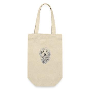 Bergamo Shepherd Dog German Shepherd Bergamasco Dog - Gift Bag for Bottles - nature - Front
