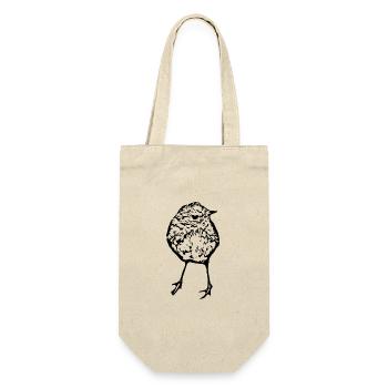 Vogel - Geschenkbeutel für Flaschen - Natur - Vorne